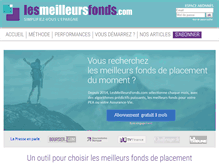 Tablet Screenshot of lesmeilleursfonds.com